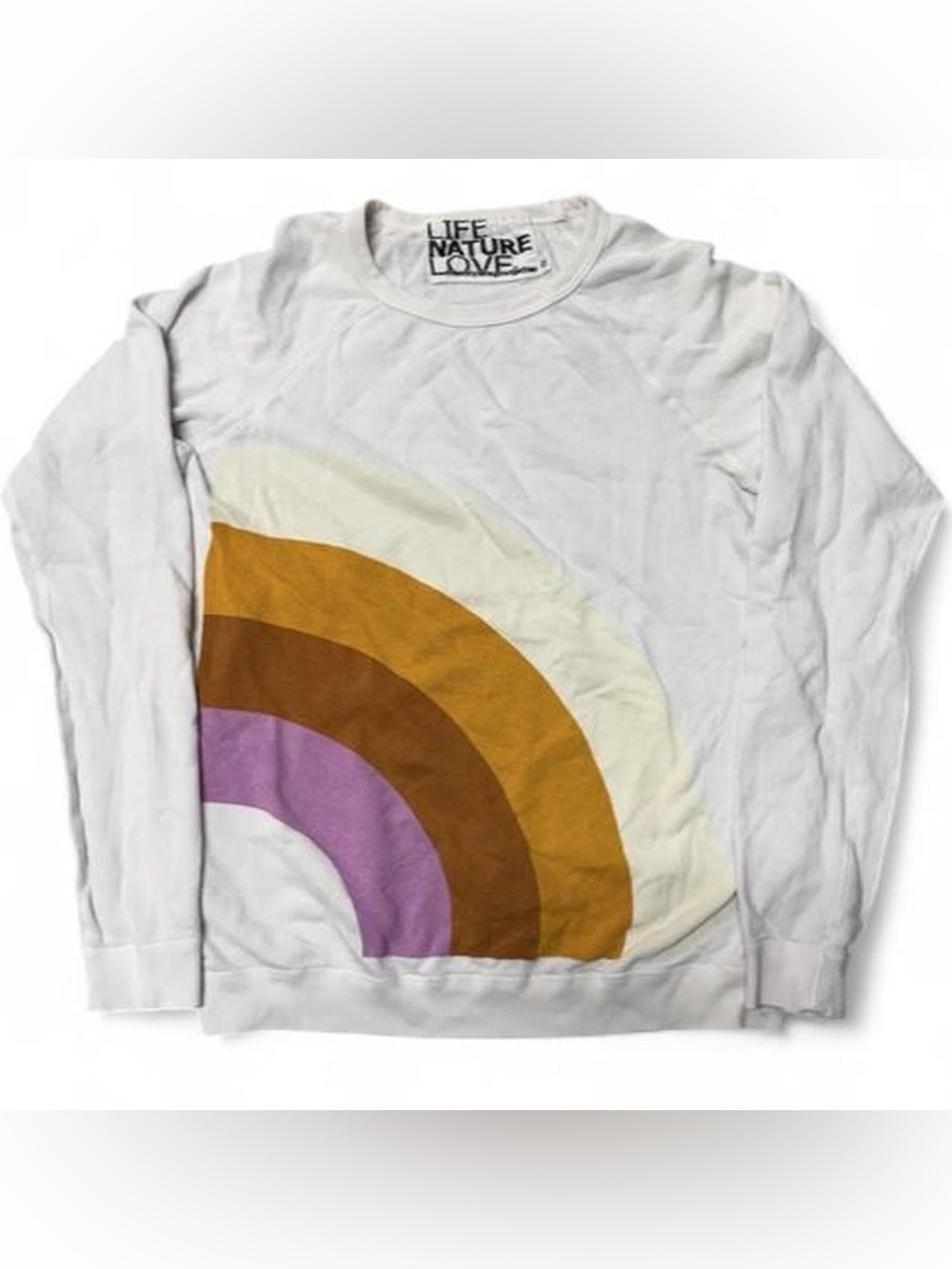 Vintage 2000’s Free City Rainbow Life Nature Love Long Sleeve Sweatshirt